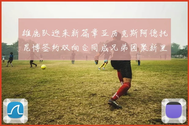 雄鹿队迎来新篇章亚历克斯阿德托昆博签约双向合同成兄弟团聚新里程碑